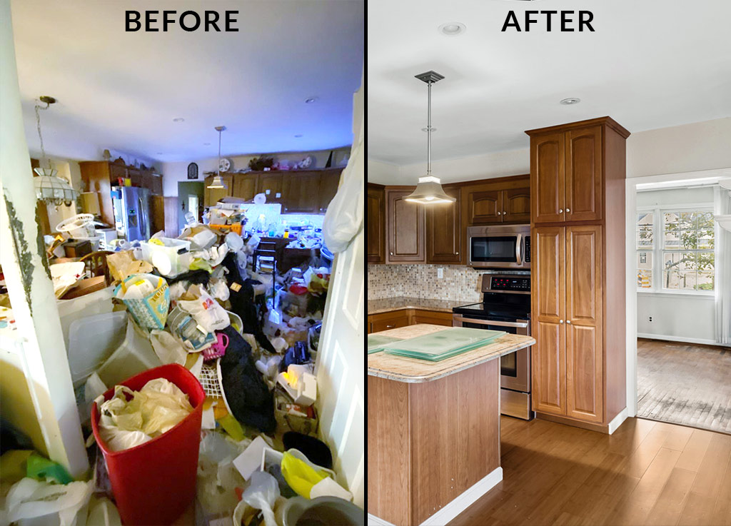 Before & after kitchen clean out